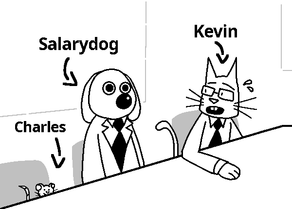 Charles, Salarydog and Kevin in a meeting